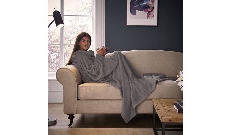 Buy Silentnight Snugsie Wearable Blanket with Sleeves - Grey