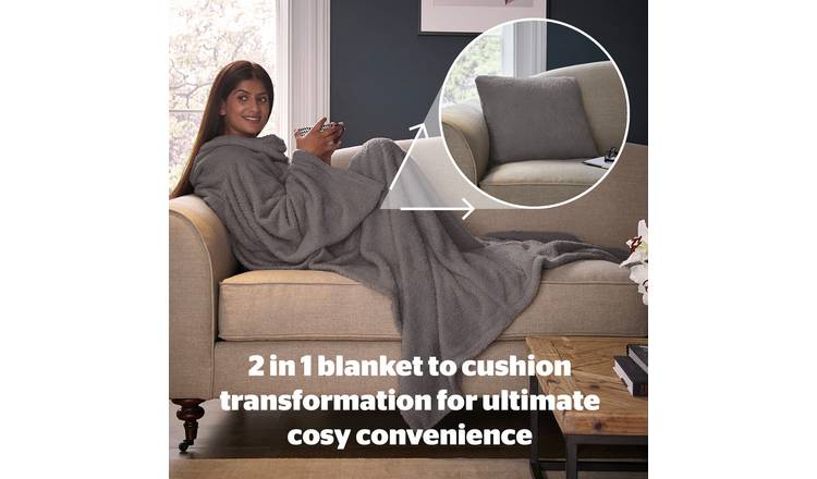 Buy Silentnight Snugsie Wearable Blanket with Sleeves - Grey, Duvets