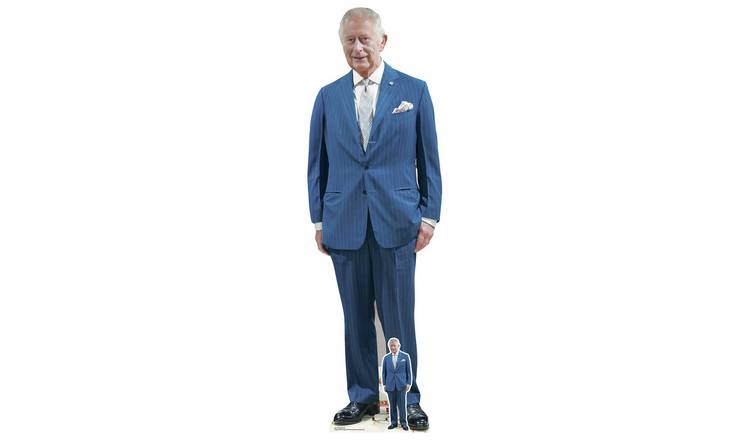 Star Cutouts King Charles Blue Suit Cardboard Cutout 