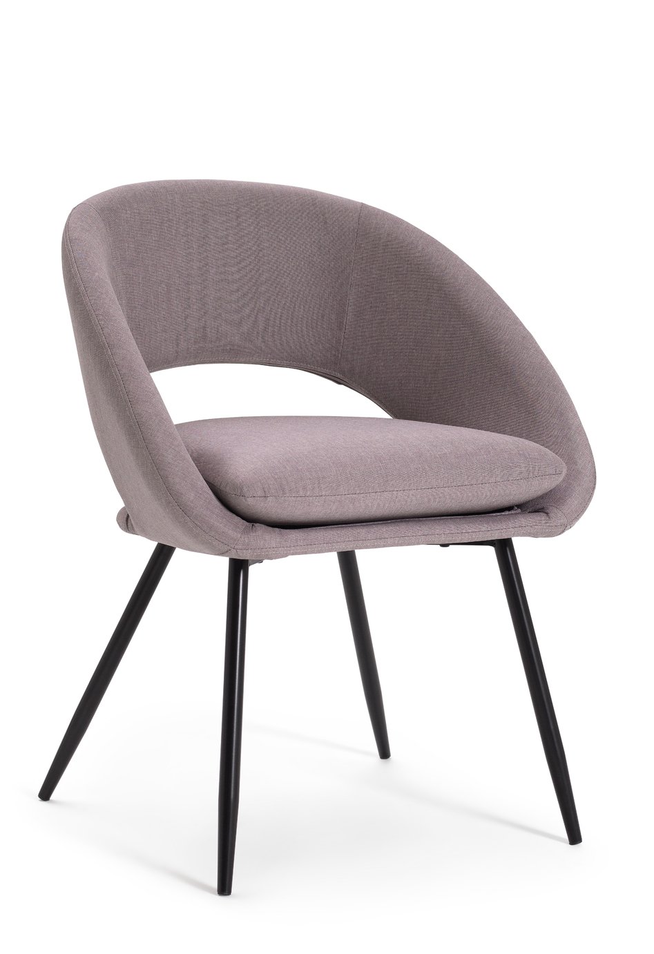 Habitat Hermione Fabric Chair - Grey