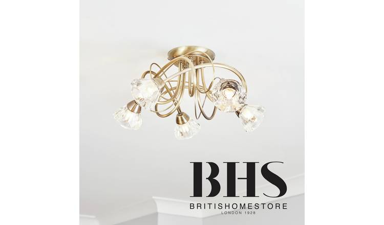 Argos antique deals brass ceiling lights