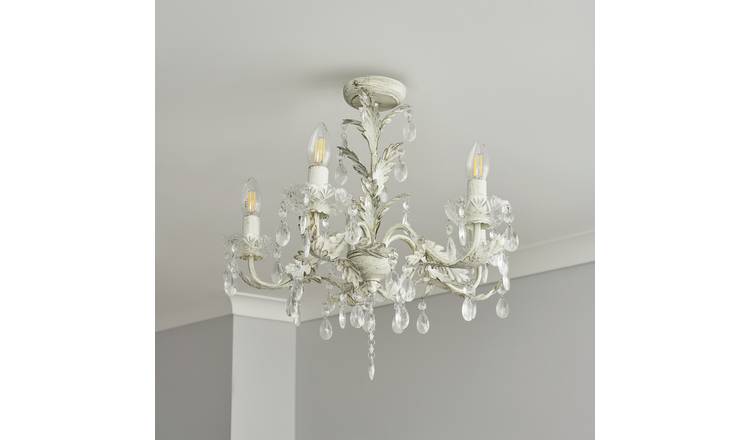 BHS Josefine Glass 5 Light Chandelier - Gold