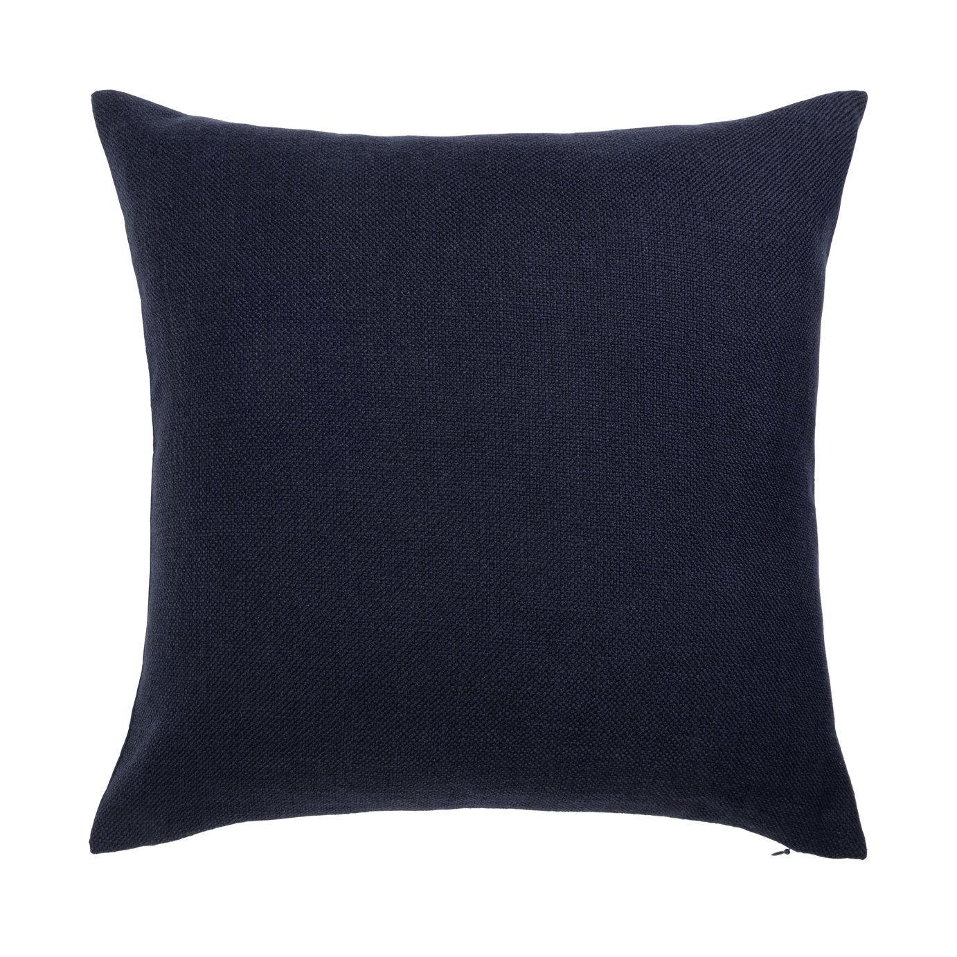 Habitat Basket Weave Cushion Cover - Navy - 43x43cm