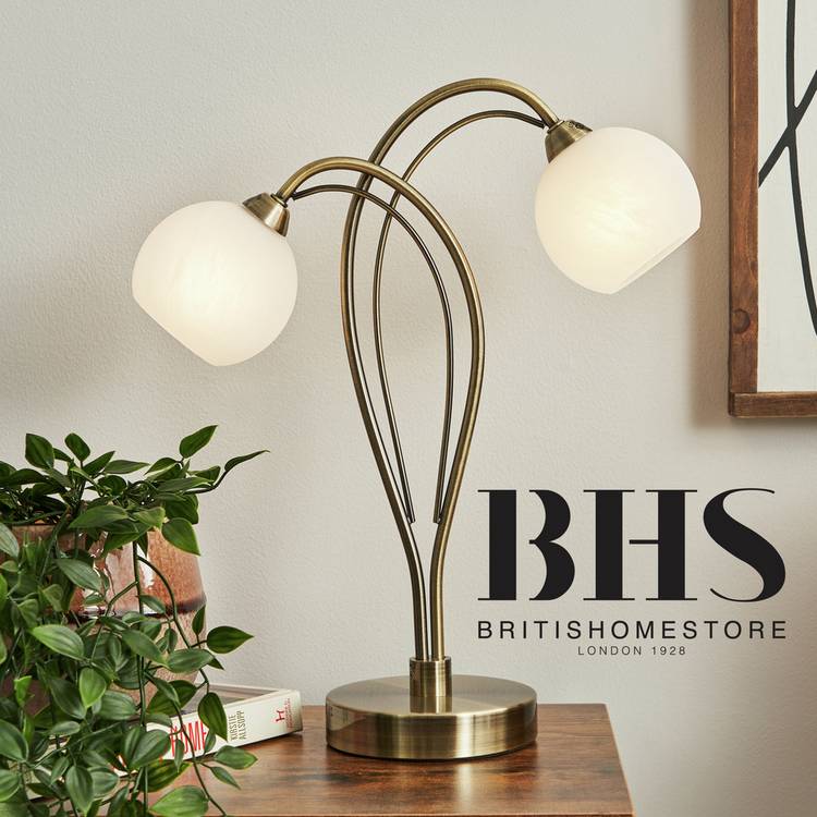 BHS Acacia Table Lamp - Brass 0