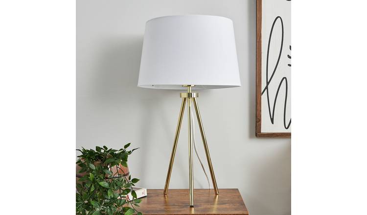 BHS Louisa Large Table Lamp - Brass