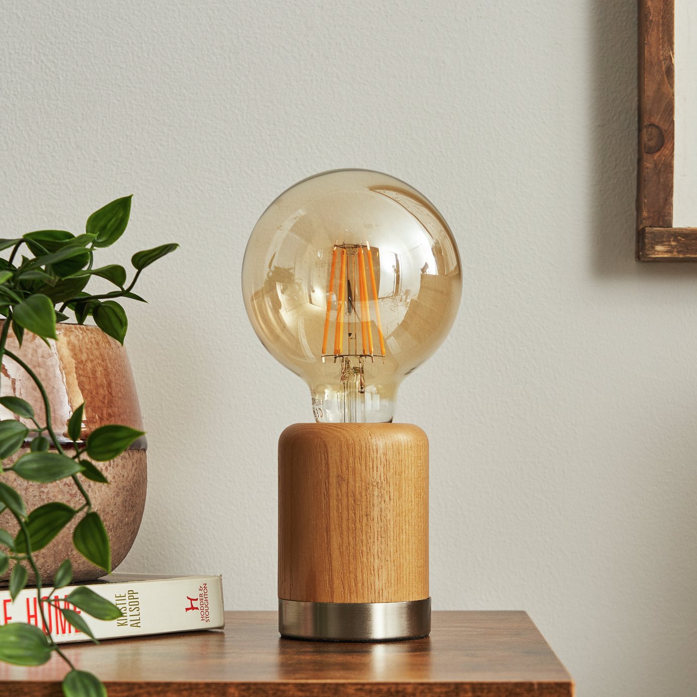 BHS Astrix Vintage Table Lamp - Natural