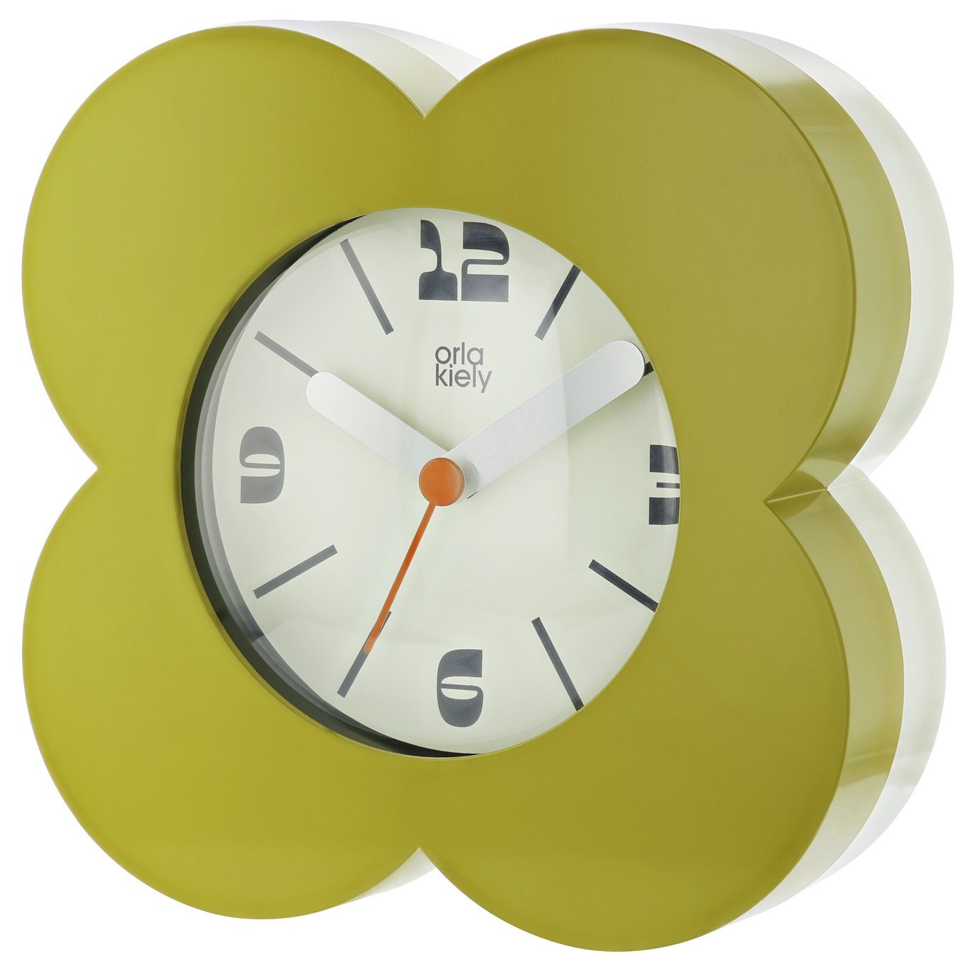 Orla Kiely Alarm Clock - Olive & Cream