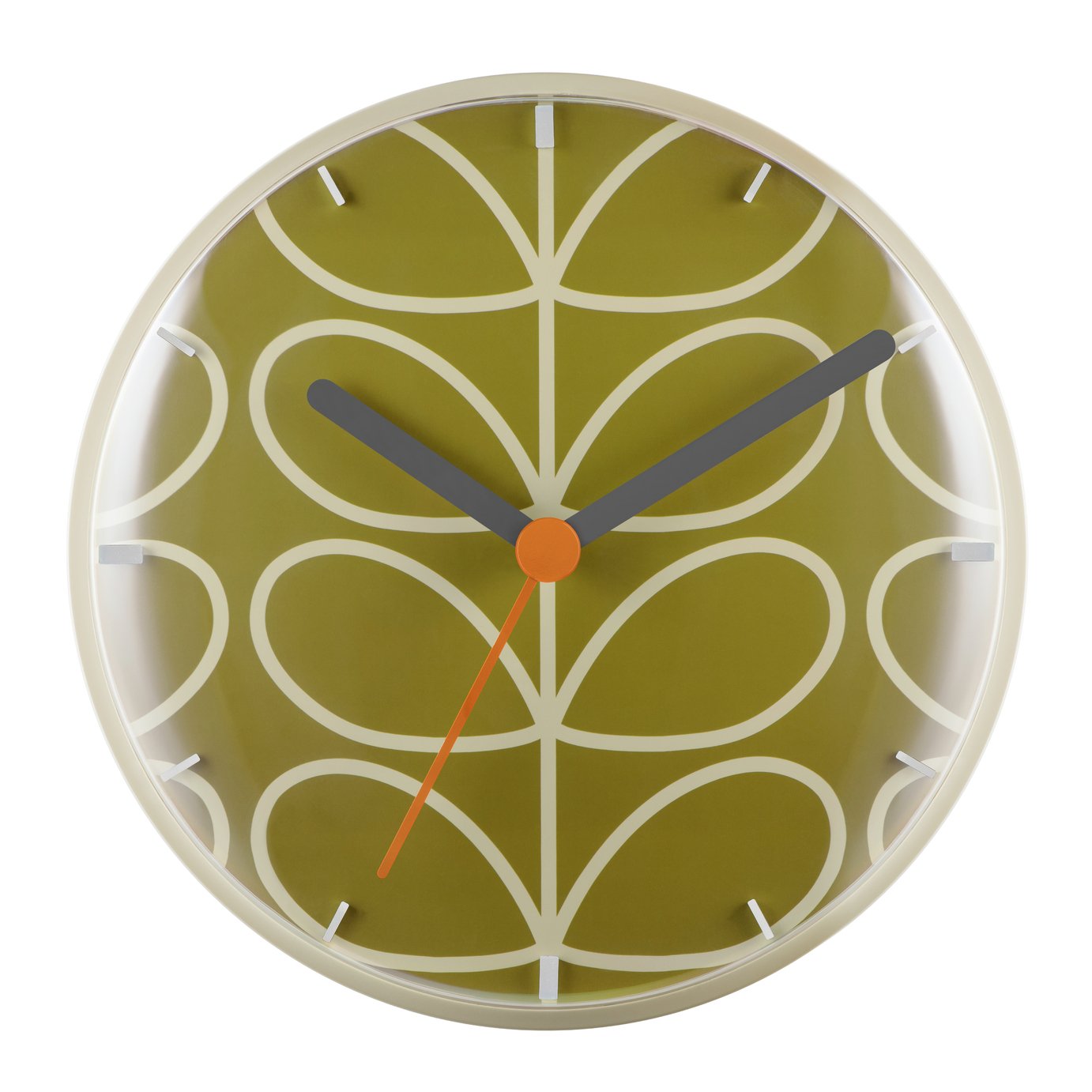 Orla Kiely Wall Clock - Olive