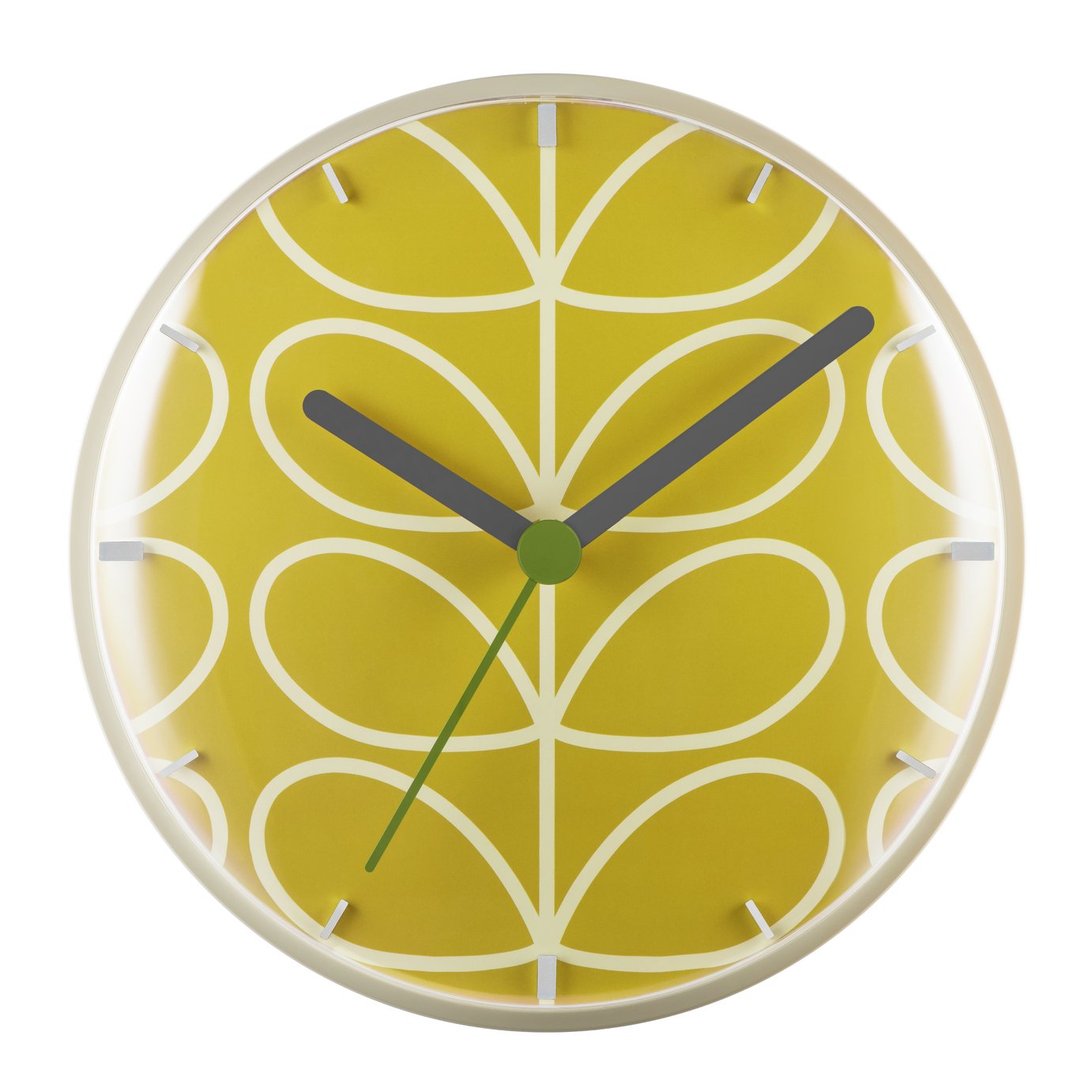 Orla Kiely Wall Clock - Mustard