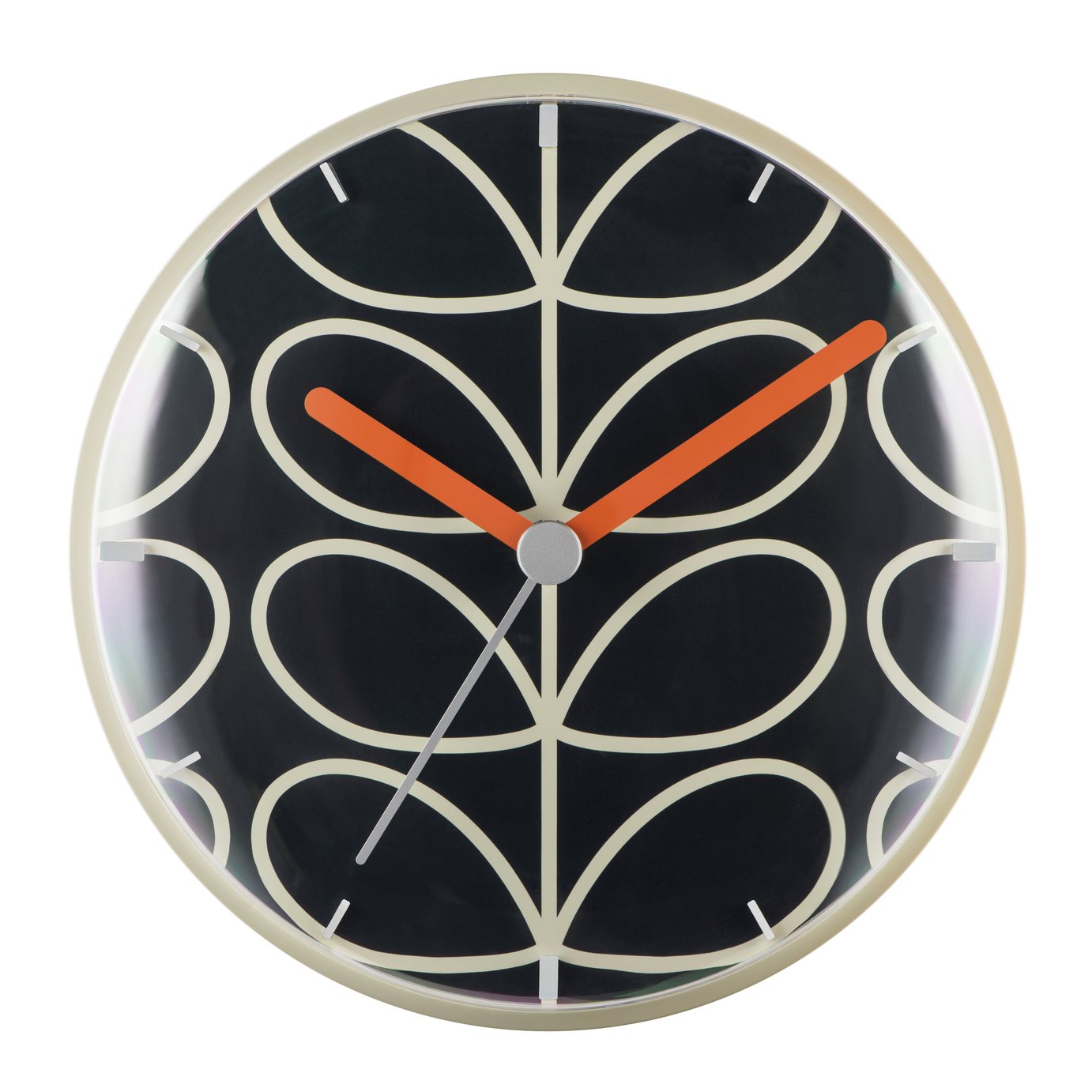 Orla Kiely Wall Clock - Slate Grey