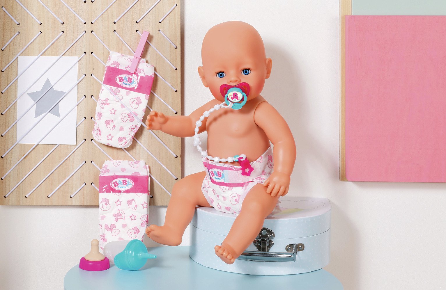 baby annabell dummy with clip