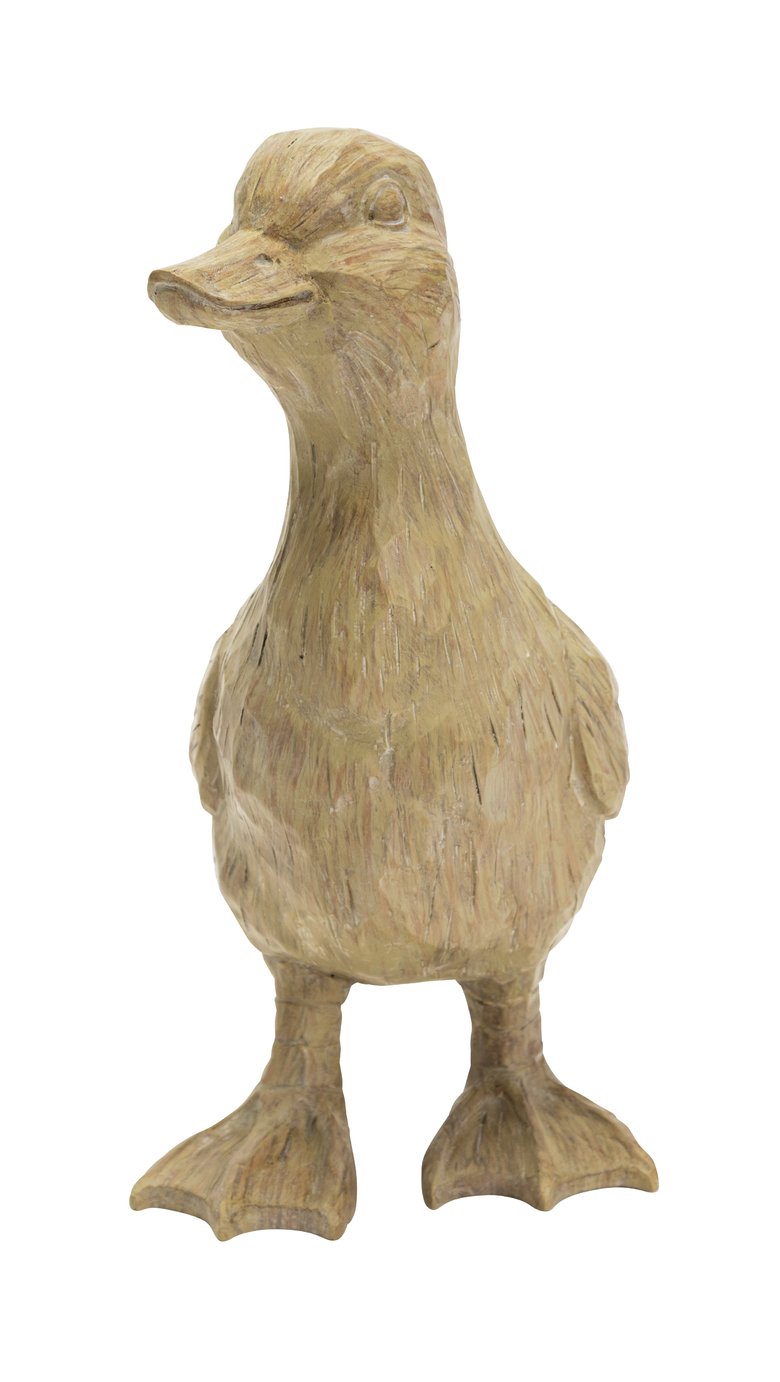 Argos Home Wooden Duck Ornament - Natural