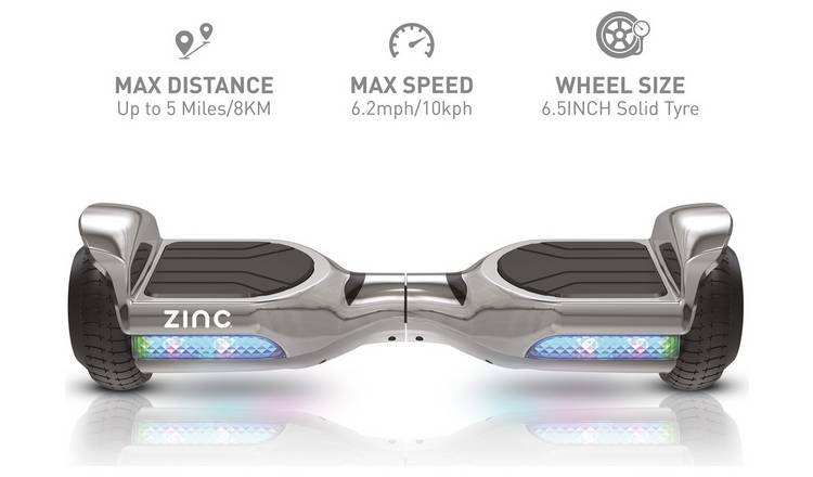 Buy Zinc Megastar 240W Hoverboard Chrome Hoverboards Argos