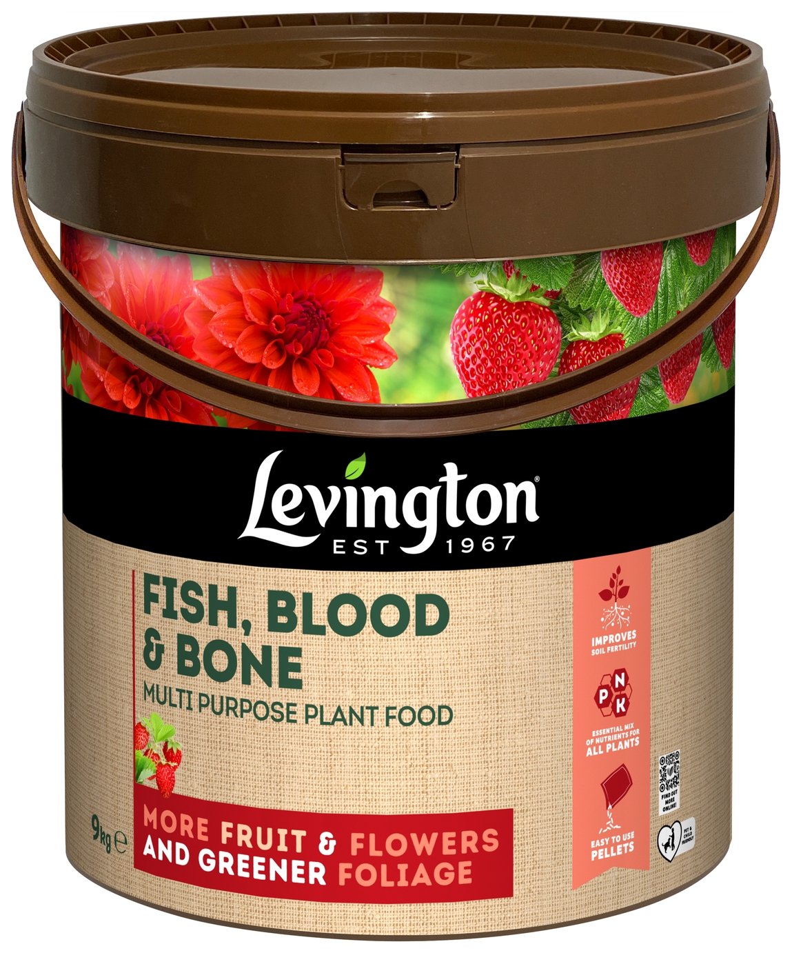 Levington Fish, Blood and Bone Multi Purpose Plant Food- 9kg