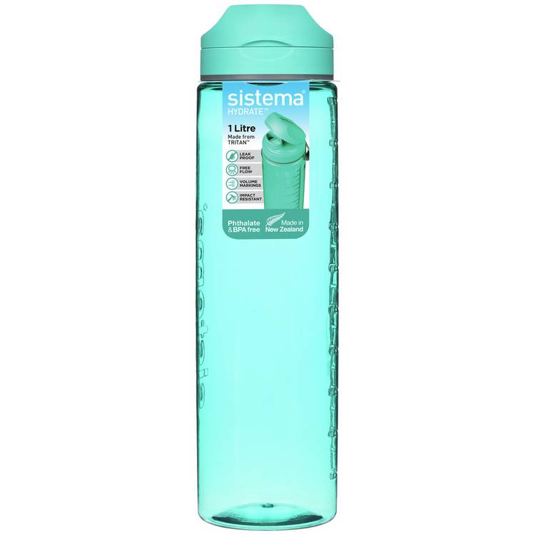 Sistema Tritan Flip Water Bottle - 1 Litre 0