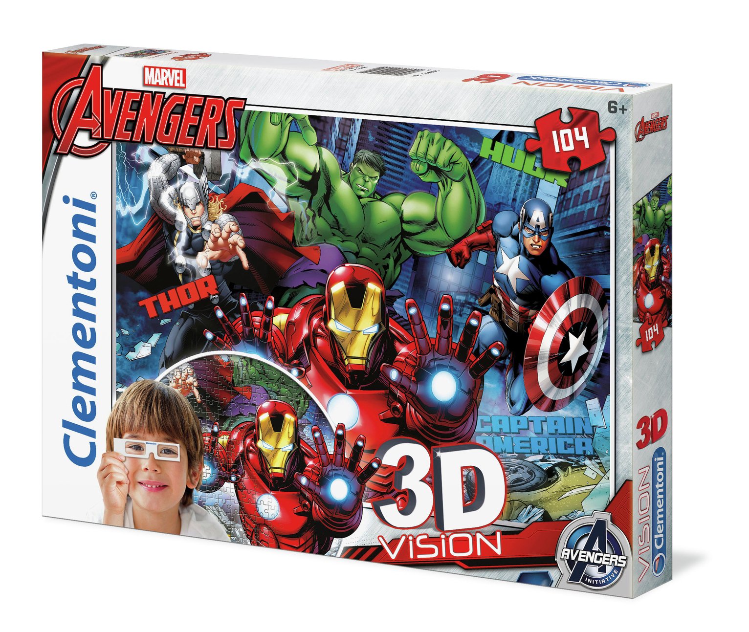 Marvel Avengers 3D Effect 2 x 104 Piece Jigsaw Puzzle Review