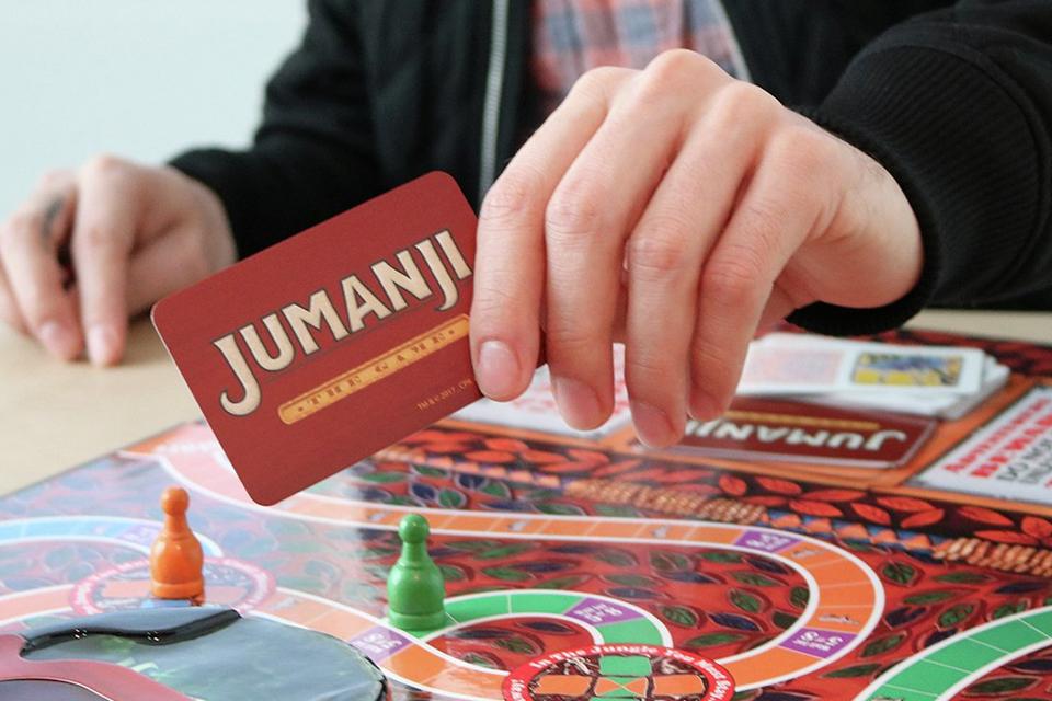 A Jumanji board game.