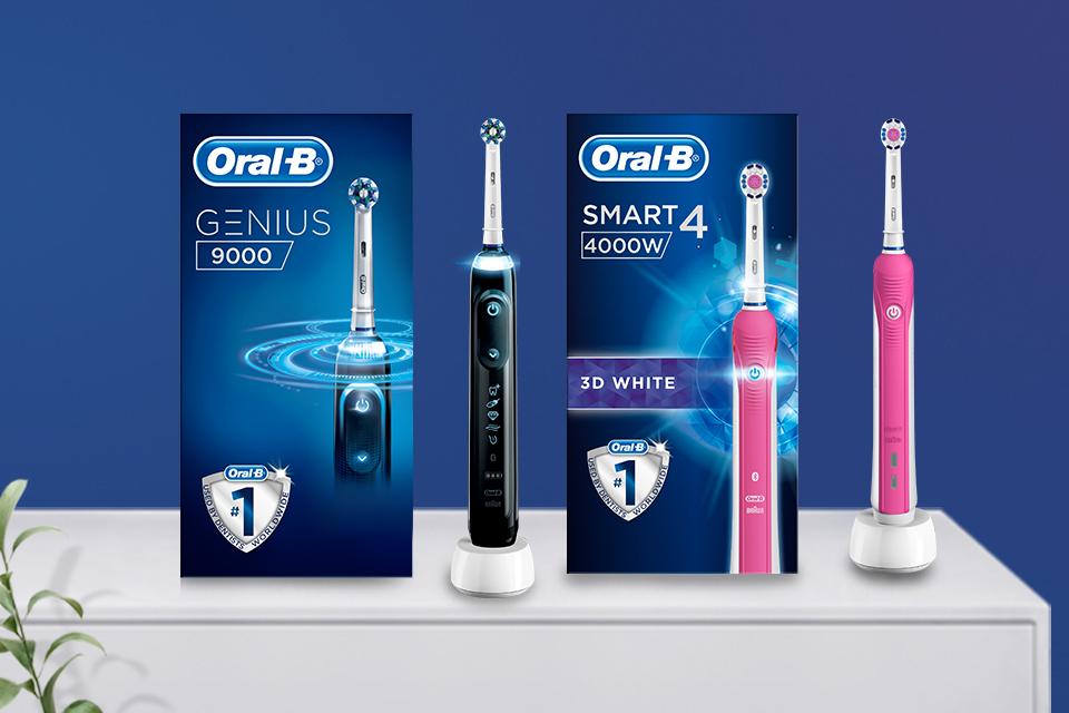 Oral-B electric toothbrushes.