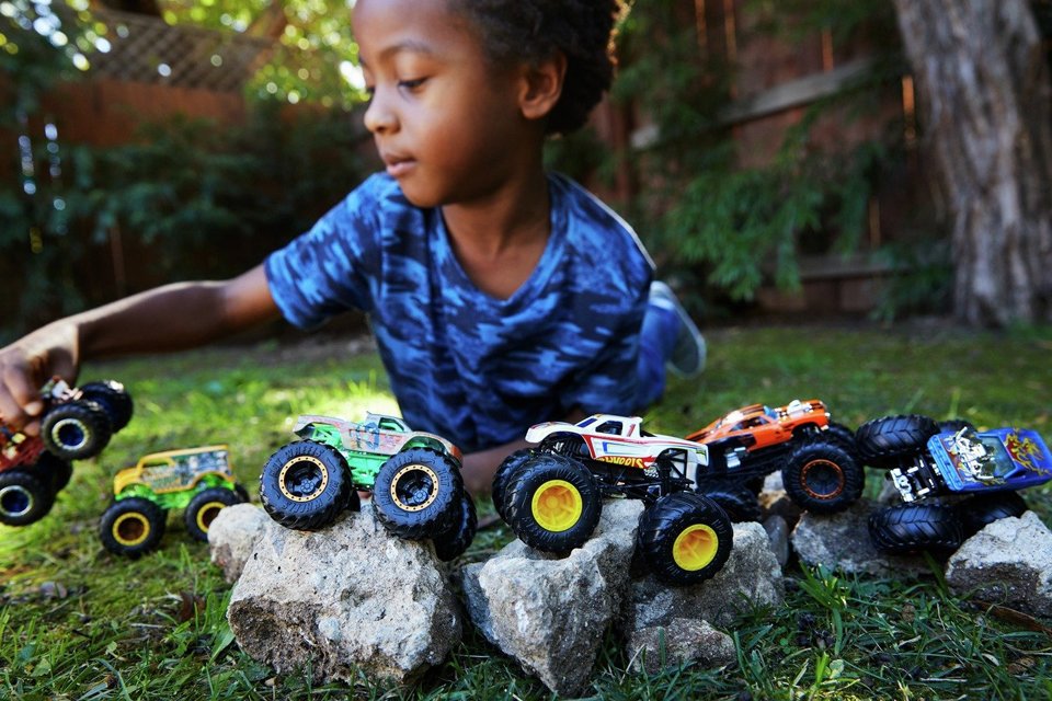 Hot Wheels Monster Trucks Character Vehicles.