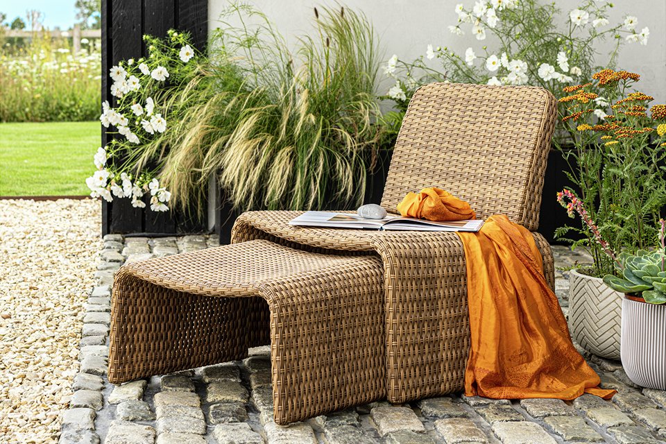 Habitat Kelham Rattan Effect Garden Chair - Brown.