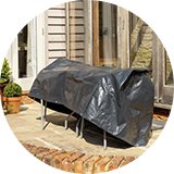 Garden furniture covers.