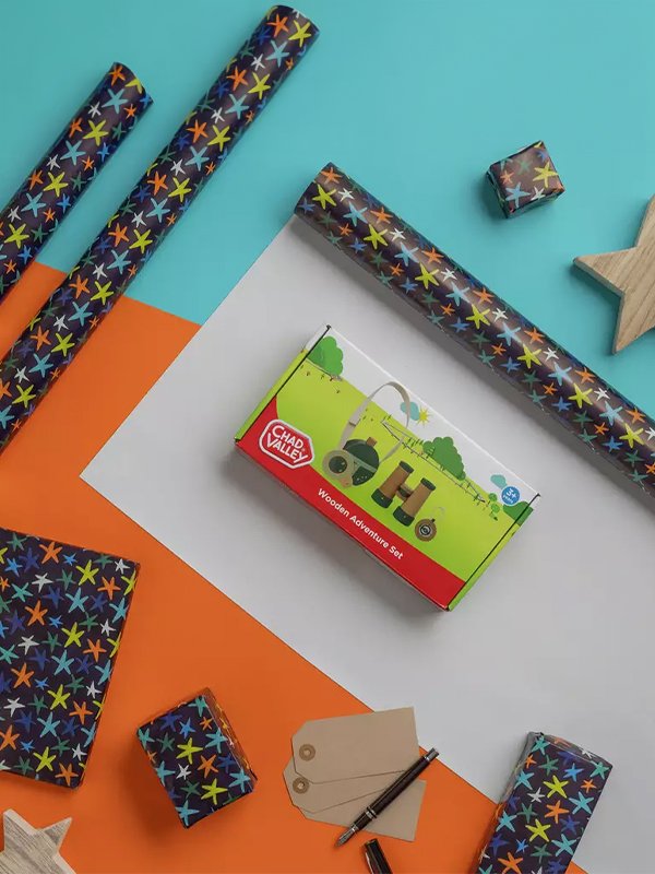 Wrap it up. Don't forget your wrapping paper.