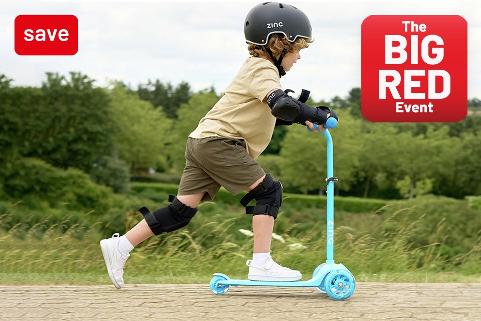 Save up to 30% on selected bikes and wheeled toys this Big Red. Using codes RED10, RED20, RED30.
