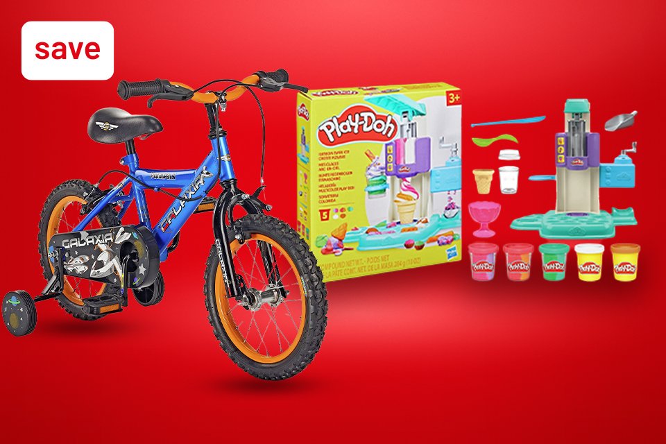 Save up to 1/3 on selected toys. Includes arts & crafts, outdoor toys & more!