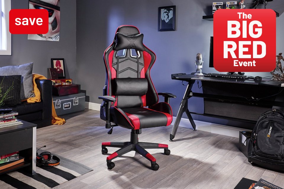 The Big Red Event. Save on selected office and storage. Includes office desks, chairs and more. 