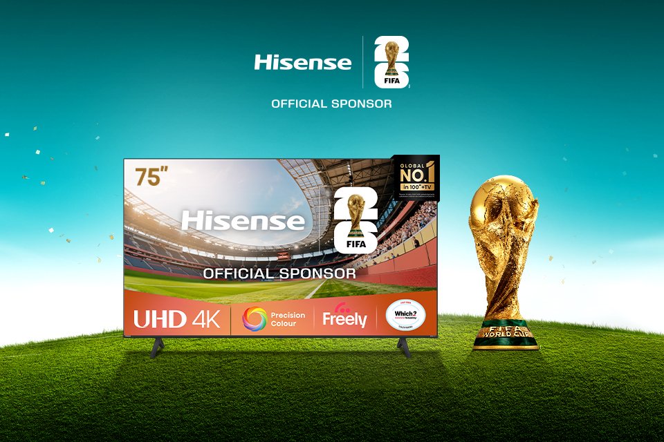 Hisense QLED TVs starting from £259 as seen on TV.