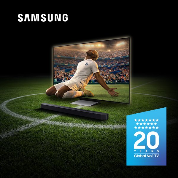 Claim up to 20% cashback on selected Samsung TVs and soundbars.