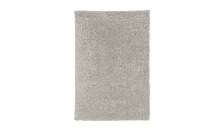 Kukoon Silver Grey Super Soft Shaggy Rug - 240 x 330cm