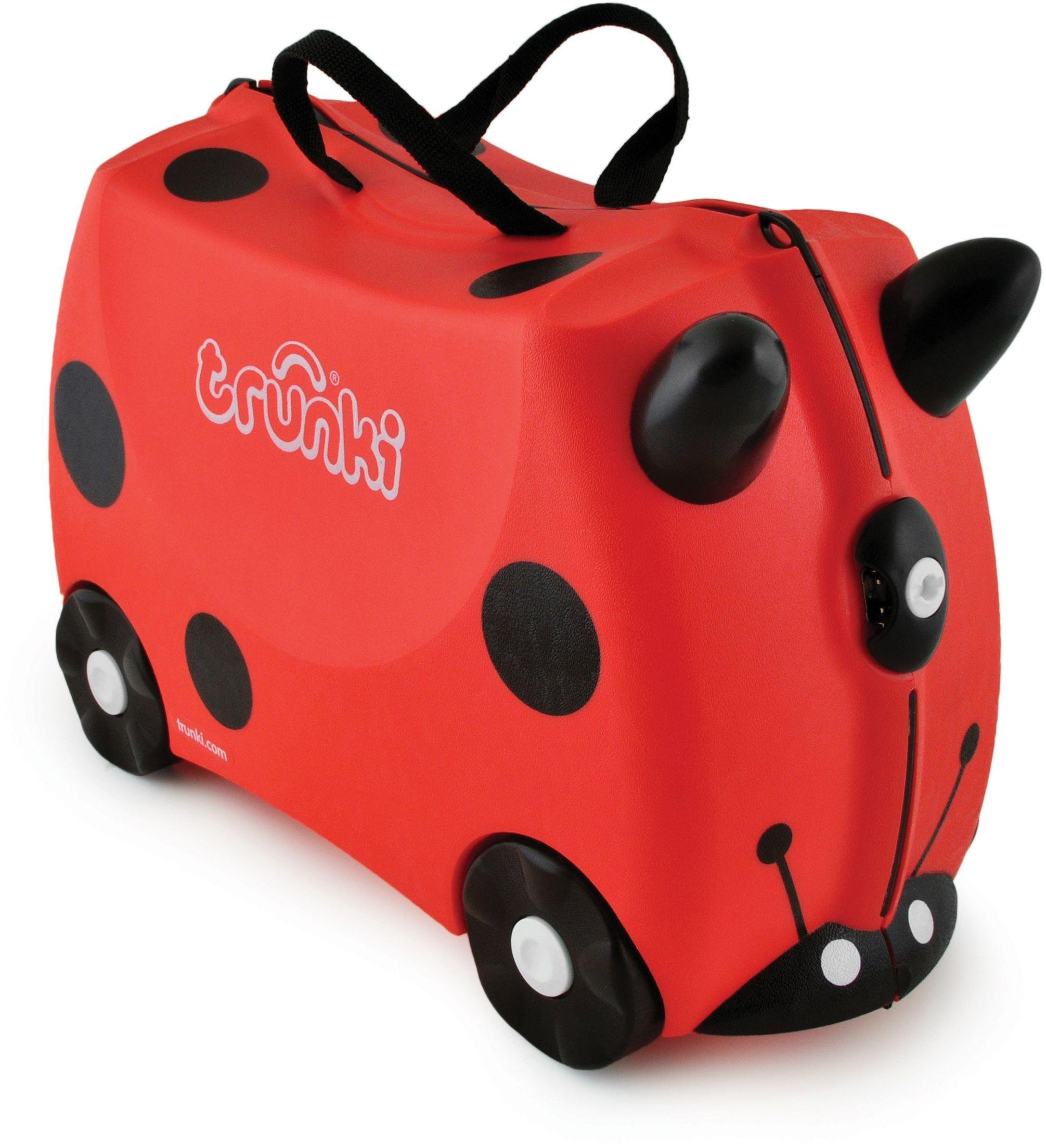 Trunki Harley Ladybug 4 Wheel Hard Ride On Suitcase - Red