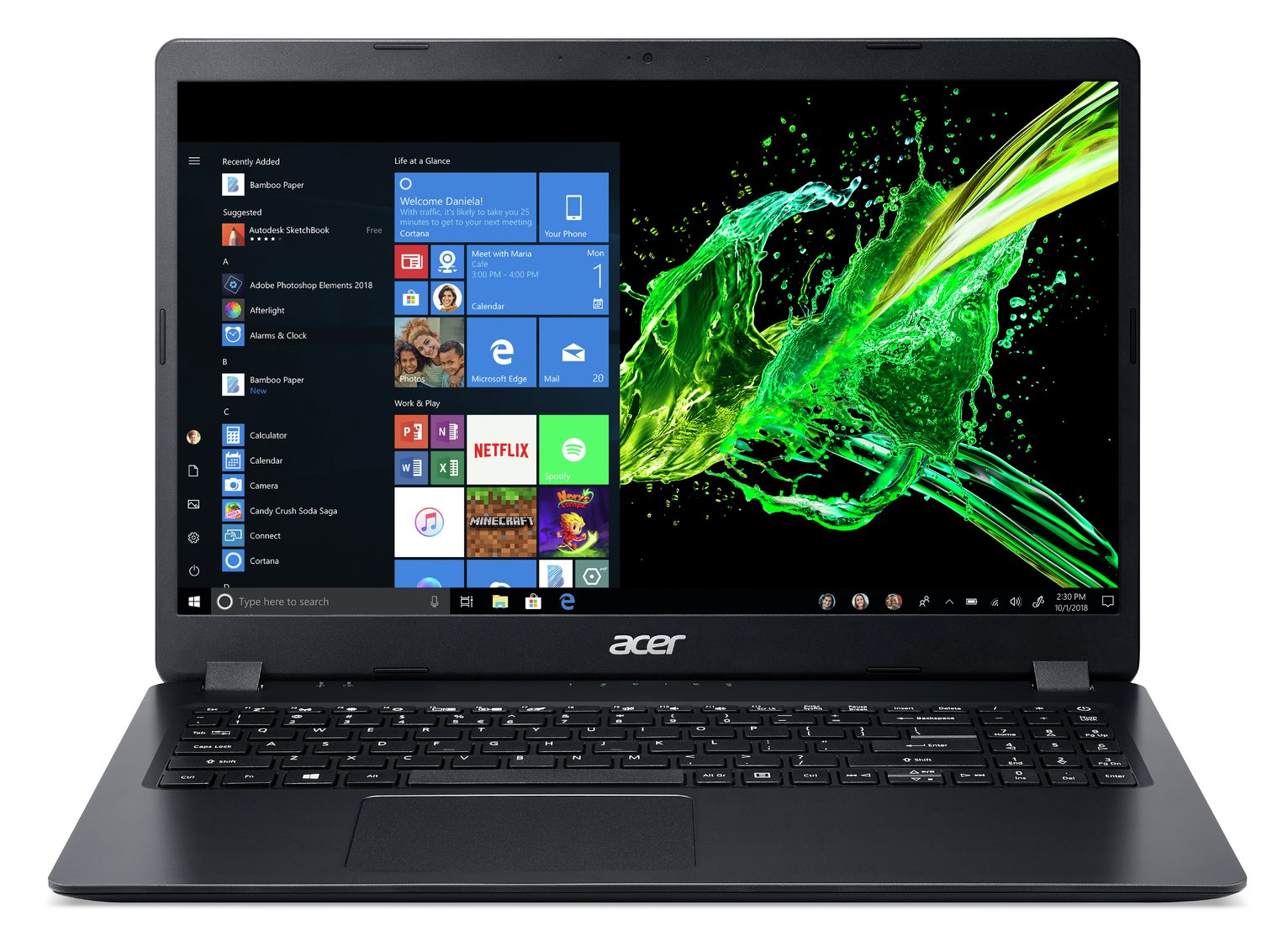 Acer Aspire 3 15.6in i3 8GB 1TB Laptop - Black