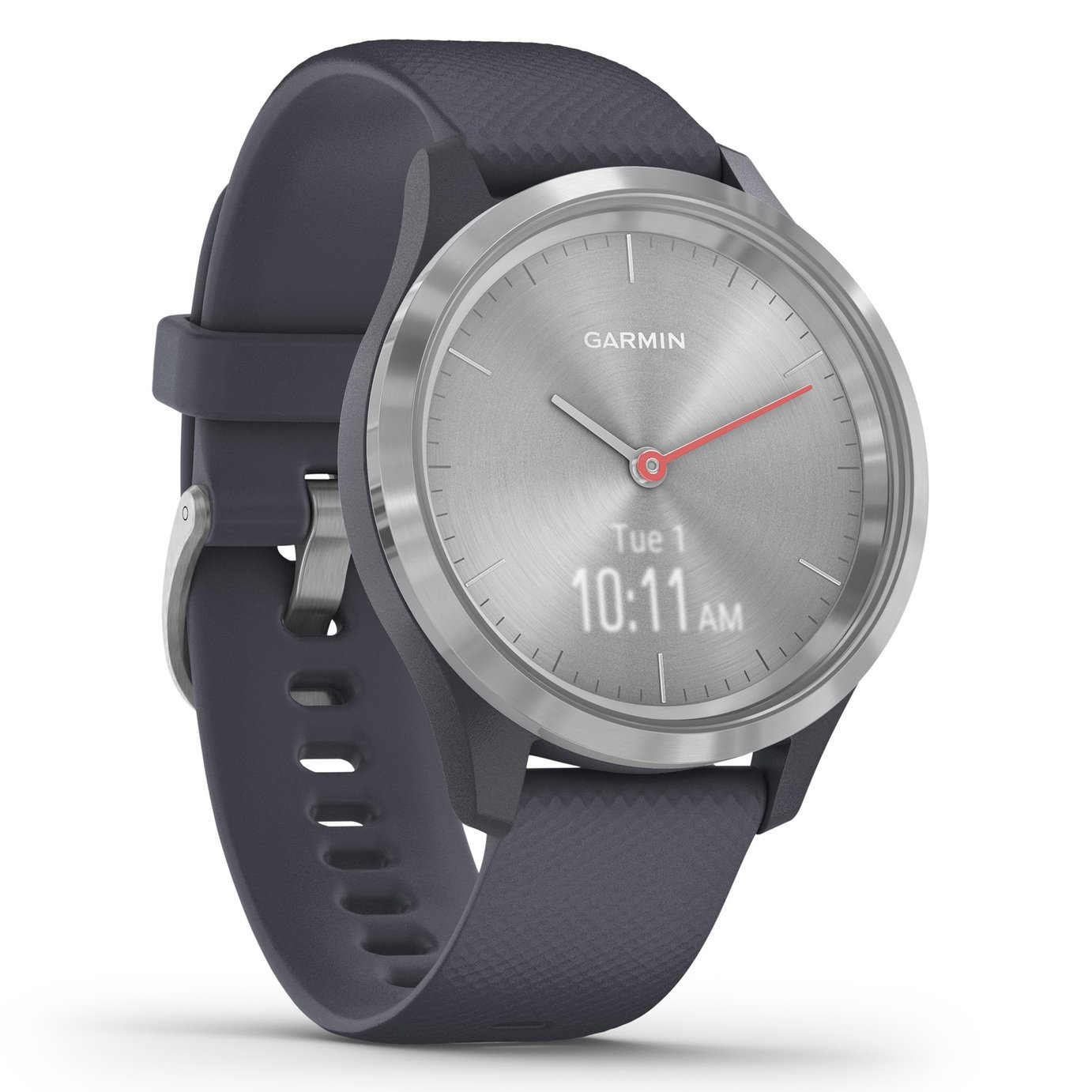 Garmin Vivomove 3S Smart Watch - Silver / Granite Blue Band