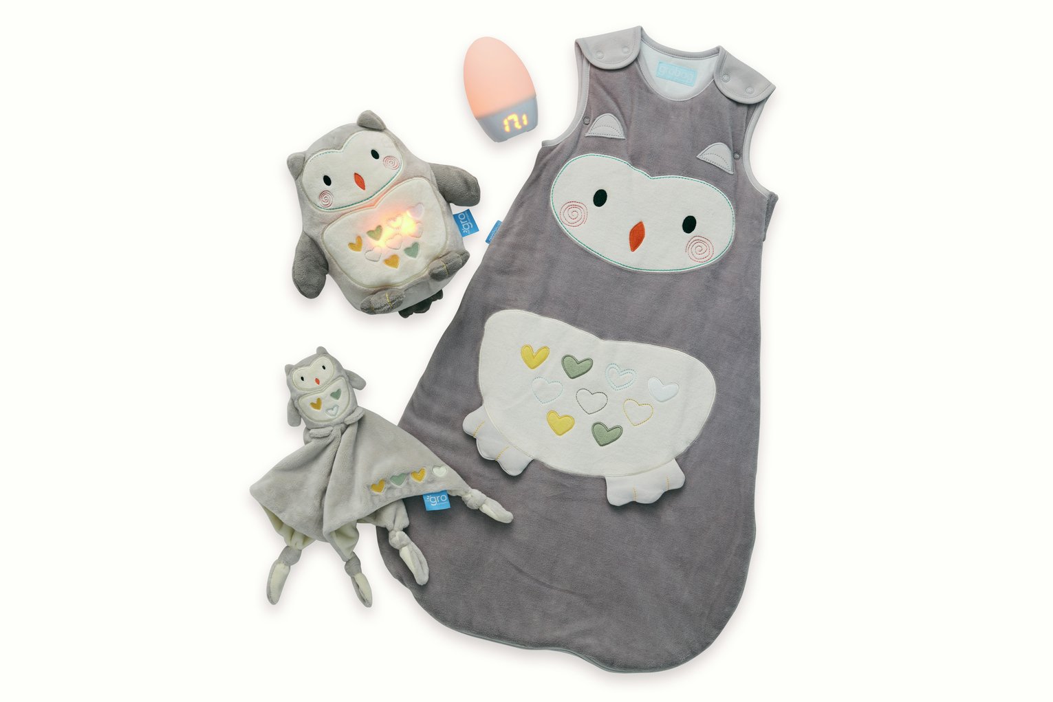 Gro Ollie the Owl Sleep Set, Including Gro Egg 2