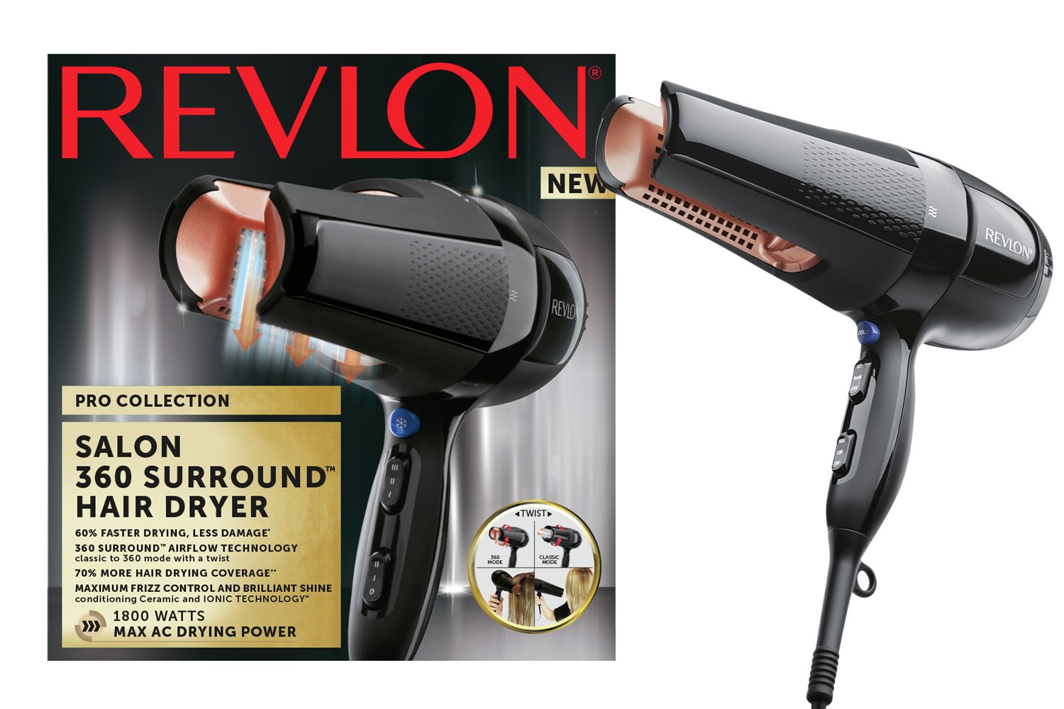 Revlon Pro Collection 360 Surround AC Hair Dryer 