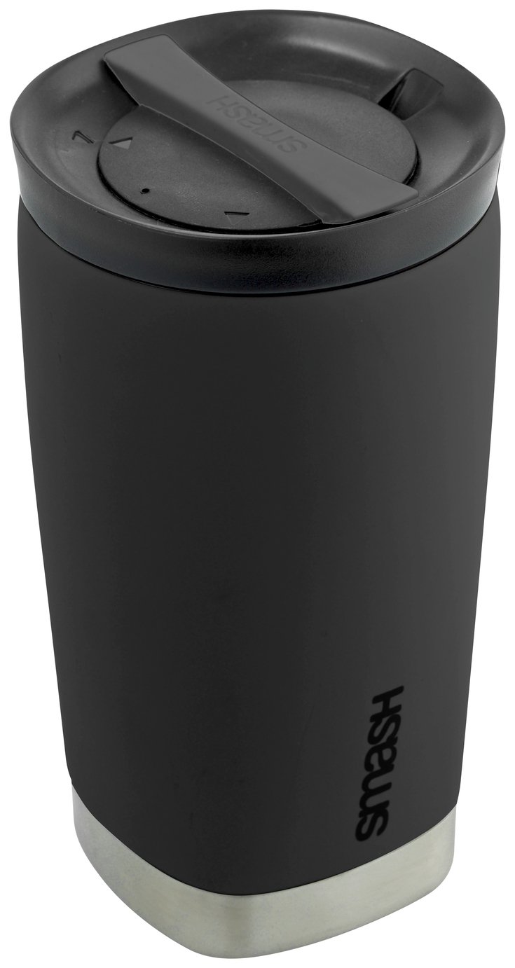 Smash Black Stainless Steel Coffee Cup - 350ml