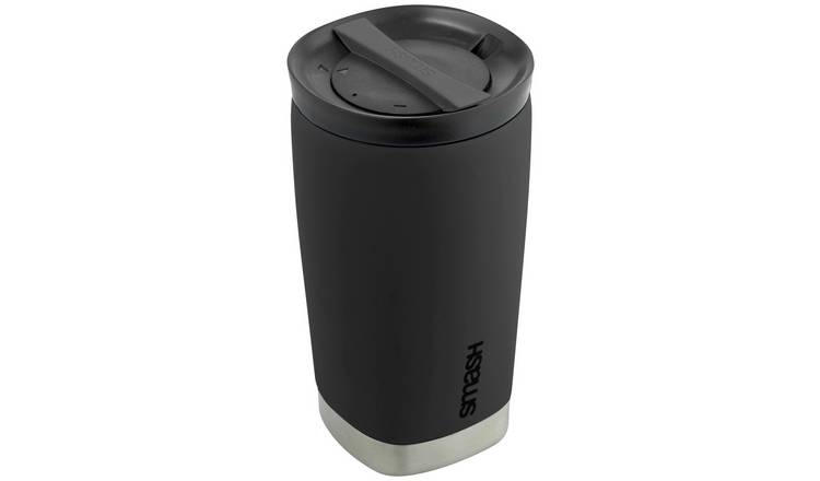 Smash Black Stainless Steel Coffee Cup - 350ml