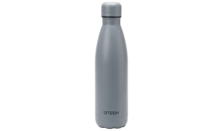 Smash Grey Stainless Steel Water Bottle - 500ml