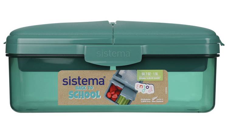 Office & School Supplies :: Sistema Lunch Box Kids Quaddie, 1.5Litre - Green