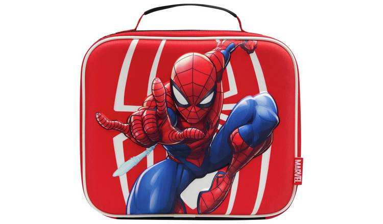 Marvel Shop Spiderman Lunch Box Travel Activity Set ~ Insulated