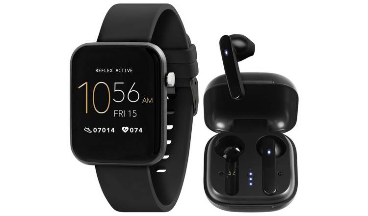 Buy Reflex Active Series 13 Black Smart Watch and Ear Pod Set