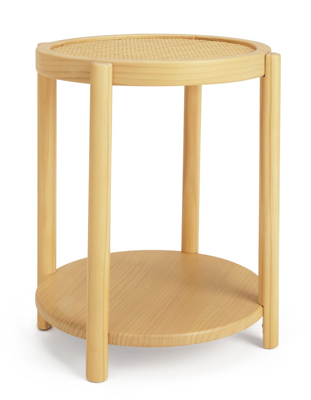 Habitat Simone Round Rattan Bedside Table