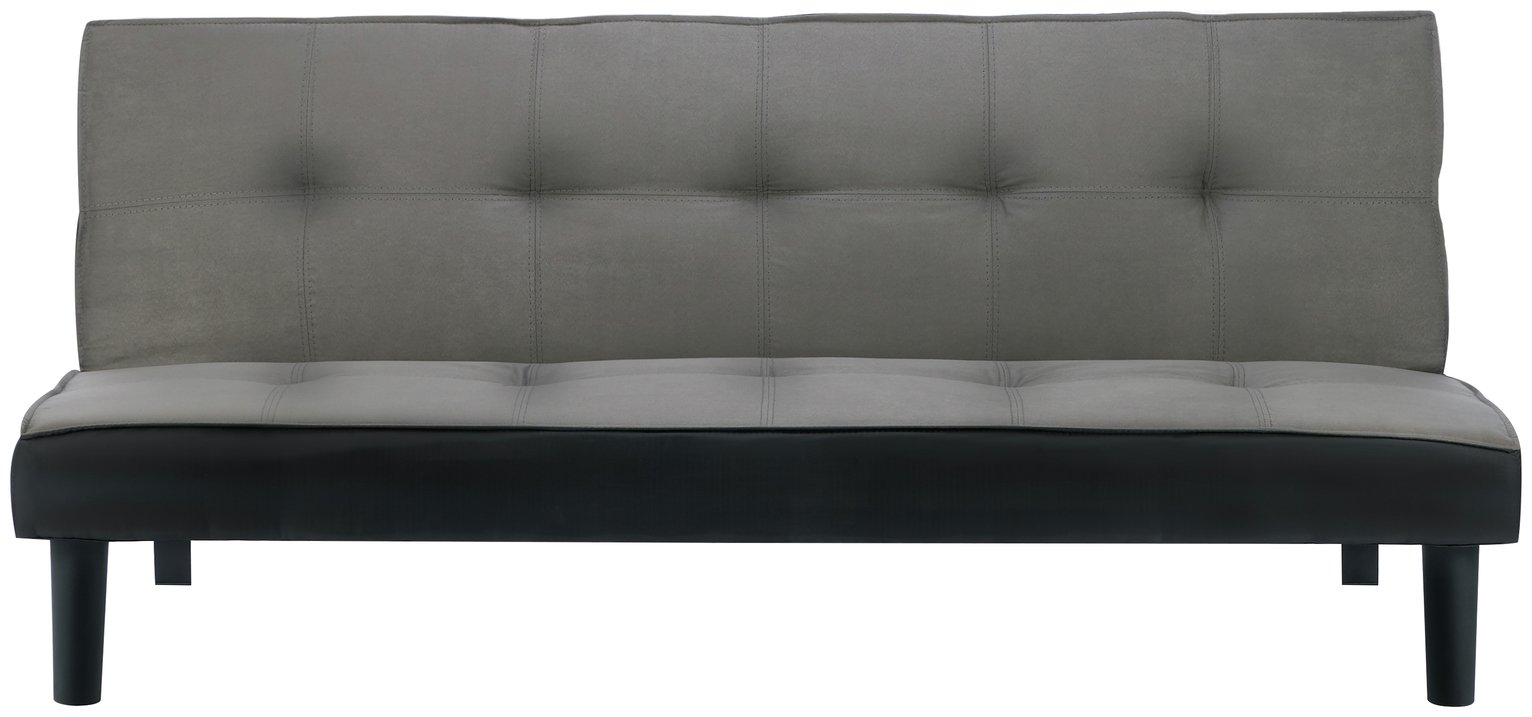 Birlea Aurora Clic Clac Velvet Sofa Bed - Grey