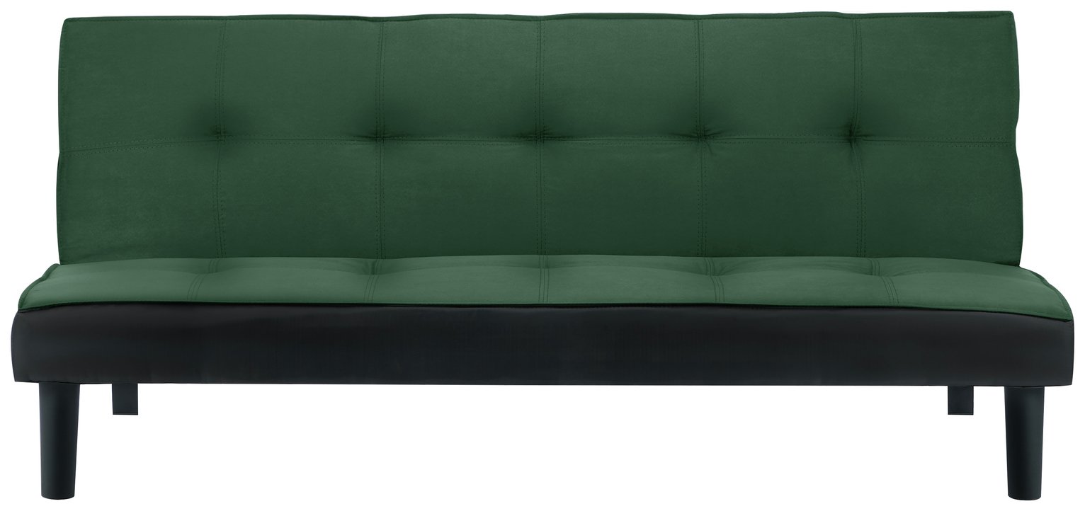 Birlea Aurora Clic Clac Velvet Sofa Bed - Green