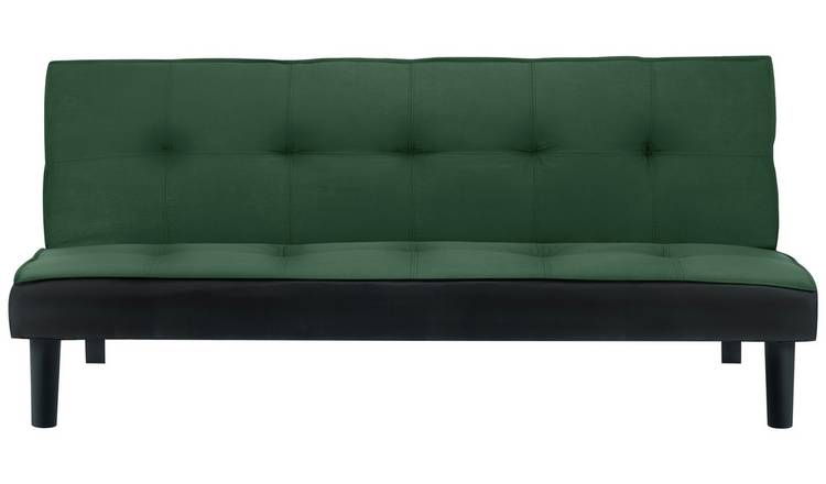 Birlea Aurora Clic Clac Velvet Sofa Bed - Green