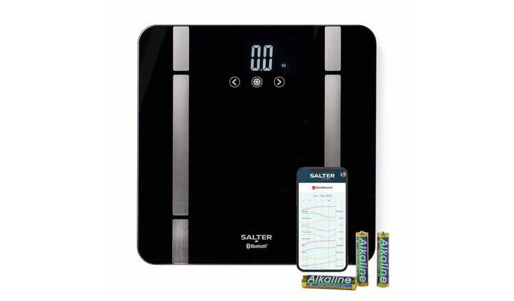 Salter Bluetooth Smart Analyser Bathroom Scale - Black