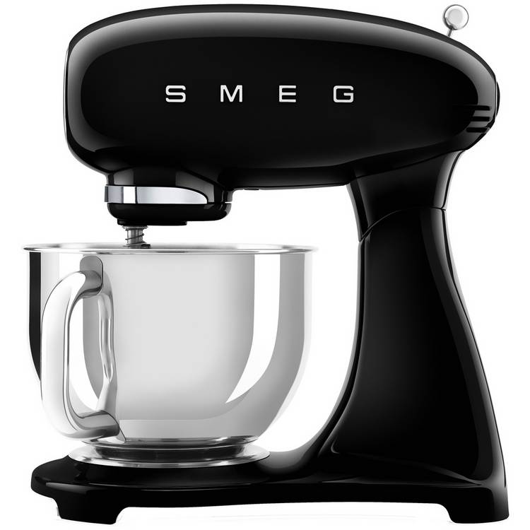 Smeg SMF03BLUK 50's Style Retro Food Mixer with Stand Black 0