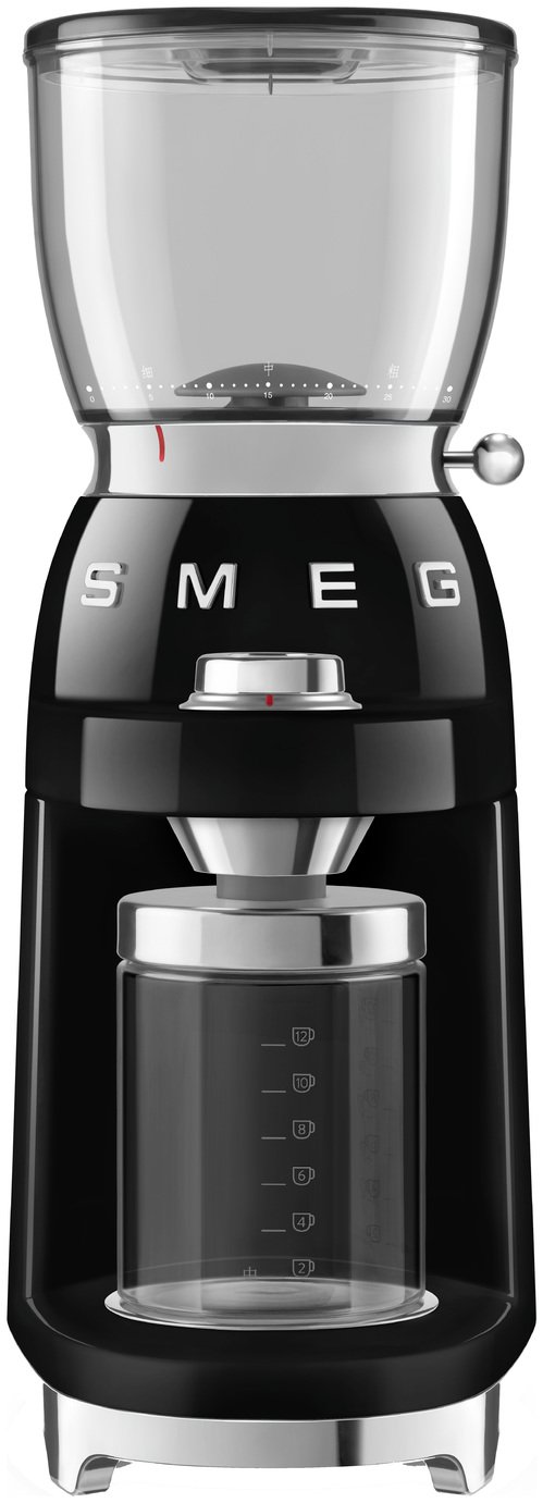 Smeg CGF01BLUK 50's Style Retro Coffee Bean Grinder - Black